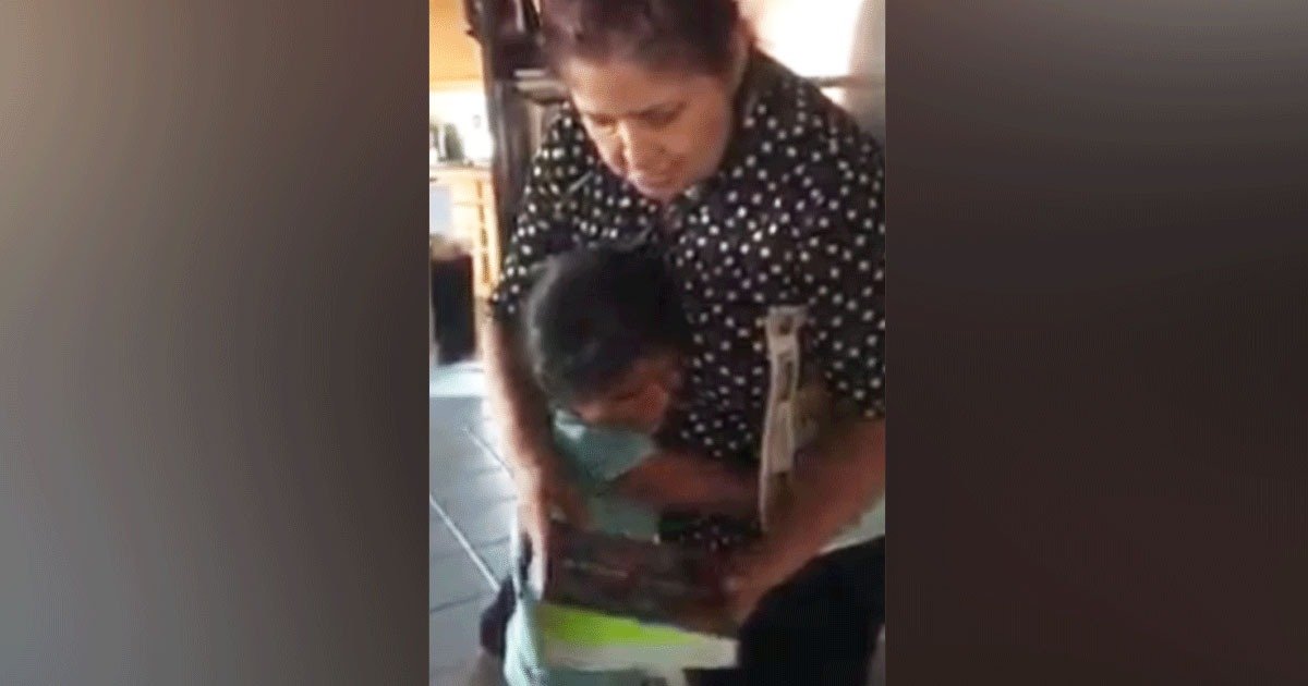 Young girl receives first Bible